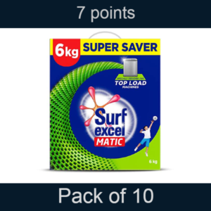 Surf Excel Matic Top Load Detergent Pack of 10 - 6 kg