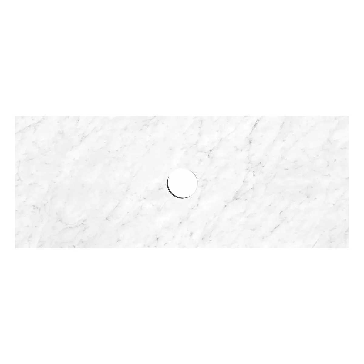 Otti Byron Fluted 1200mm Woodland Oak Wall Hung Vanity - Natural marble top - Image 4